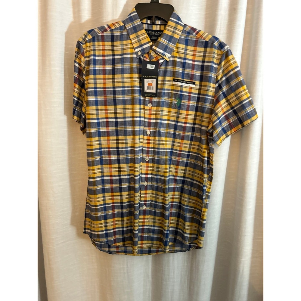 US Polo Association men's button up the front shirt
